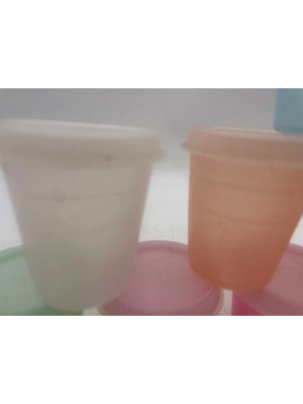 Set Of 10 Multicolor Mini Tupperware Containers Lids Reusable & Stackable - Picture 5 of 6